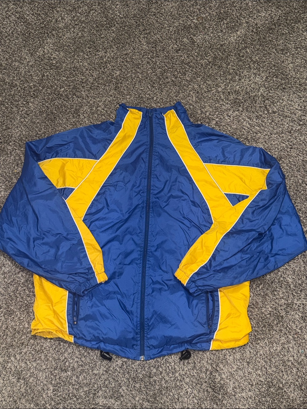 EASTBAY Vintage Eastbay Blue & Yellow Windbreake